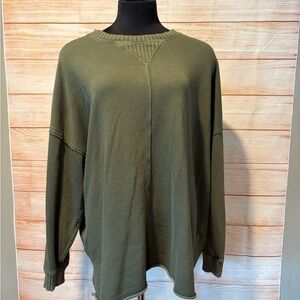 Athleta Men's Crewneck Sweater in Olive
